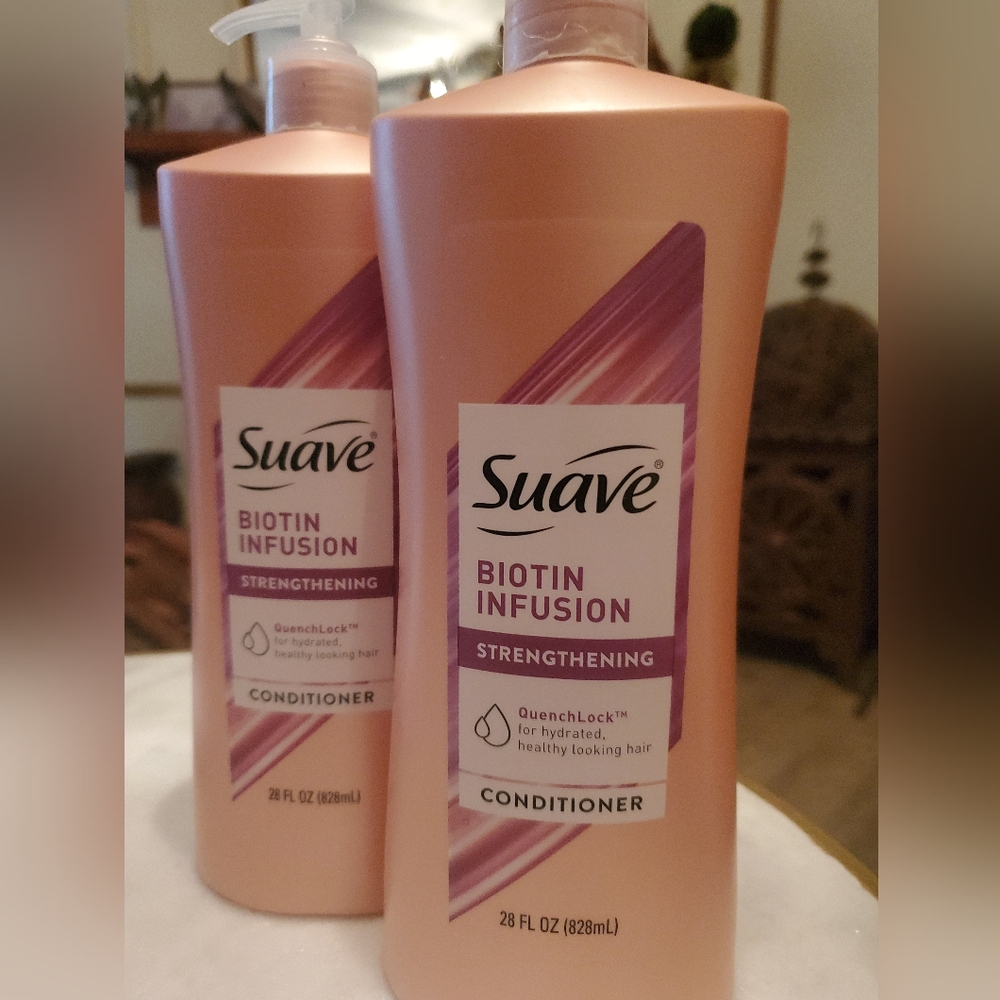 Suave Conditioner Qty 2 28 Fl Oz Each BIOTIN INFUSION Strengthening New Sealed
